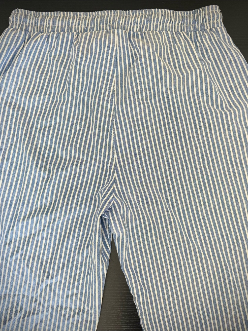 Light Blue and White Striped Drawstring Pants 🐝 - Picture 2 of 3